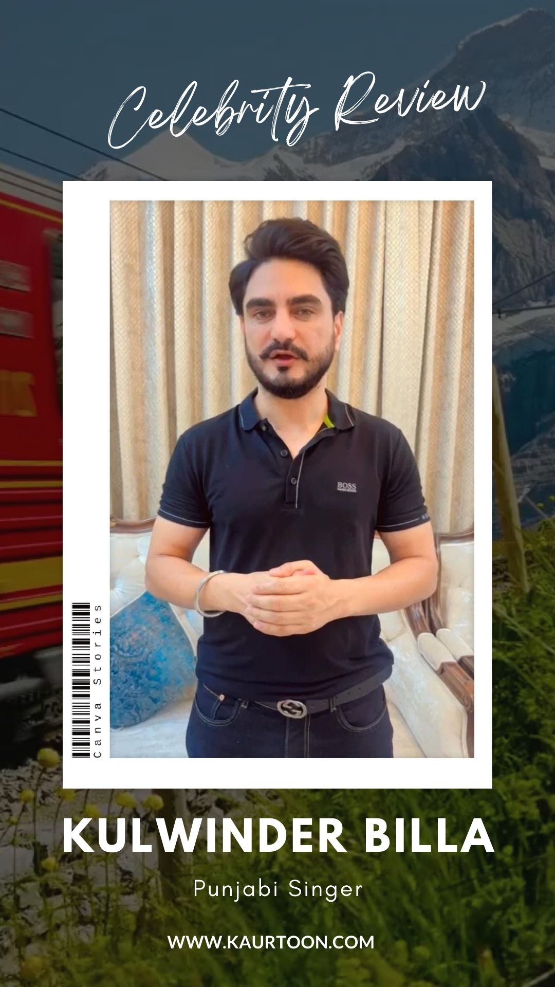 Orange and Blue Simple Quotes TikTok Video